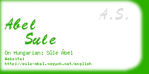 abel sule business card