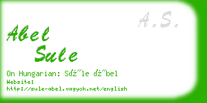 abel sule business card